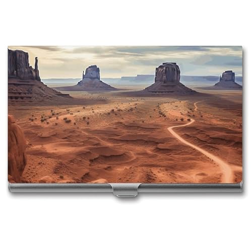 LQPMNK Metall Kartenetui, Monument Valley Print Professionelles Kartenetui Premium Kartenetui Leicht Kartenhalter Pocket Card Case, Stil: von LQPMNK