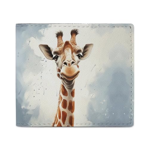 LQPMNK PU Leder Geldbörse, Clever Giraffe Print Wallet mit mehreren Steckplätzen Elegante Brieftasche Business Wallet Travel Wallet Bifold Wallet Stil One Size Minimalistisch, Stil:, Einheitsgröße, von LQPMNK