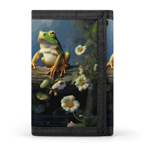 LQPMNK Trifold Wallet, Frogs Sing on The Branches Print Wallet with Multiple Slots Elegant Wallet Business Wallet Travel Wallet Multi Pocket Wallet, Style, One Size, Minimalist, Stil:, Einheitsgröße, von LQPMNK