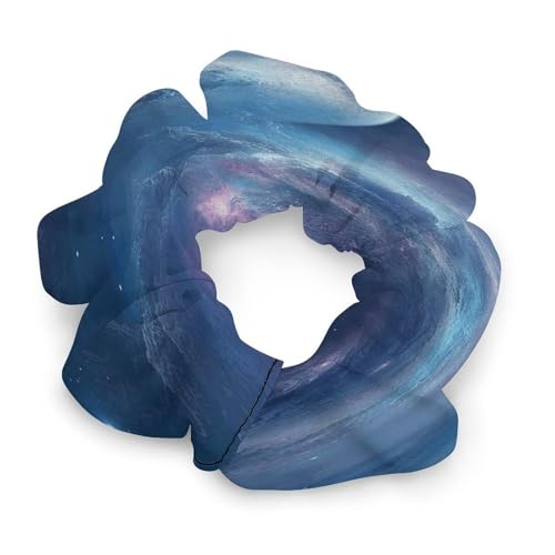 Satin-Haargummis, Nebel und Mond, Pferdeschwanz-Haargummis, langlebige Haarbänder, elastische Haarbänder mit modischen Haargummis für Frauen von LQPMNK