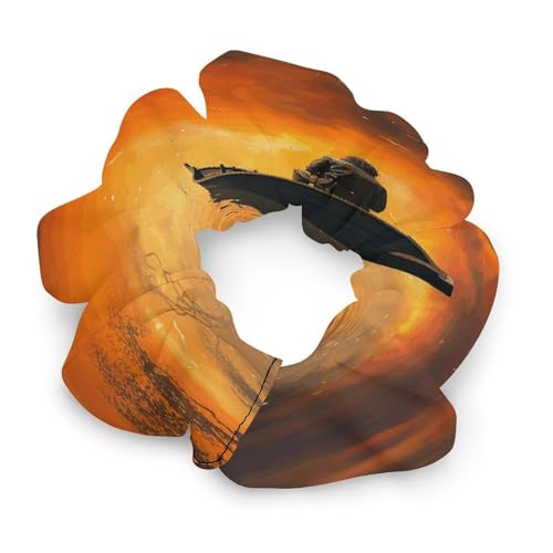 Satin-Haargummis, Pferdeschwanz-Haargummis mit Männer- und Bootsaufdruck, langlebige Haarbänder, elastische Haarbänder mit modischen Haargummis für Frauen von LQPMNK