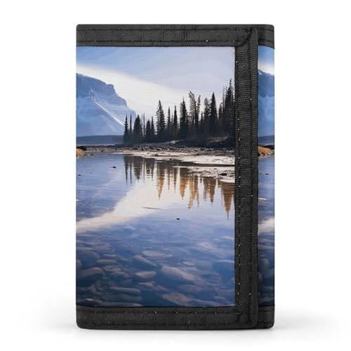 Trifold Wallet, Magnificent View in Banff Print Wallet with Multiple Slots Elegant Wallet Business Wallet Travel Wallet Multi Pocket Wallet, Style, One Size, Minimalist, Stil:, Einheitsgröße, von LQPMNK