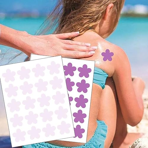 20 stücke UV Detektieren Patches UV-Test Aufkleber Für Sonnenschutz Sonnige Erkennung Schutz Sonne Erinnerung Patch Sommer Pflege Kosmetik Patches Hautpflege Sonnenschutzmittel Sonnenschutz Schutz von LQQDREX