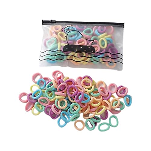 50/100 stücke Kinder Elastische Haarbänder Mädchen Gummiband Für Kinder Süßigkeiten Scrunchie Haar Baby Clips Stirnband Haar Zubehör Krawatten von LQQDREX