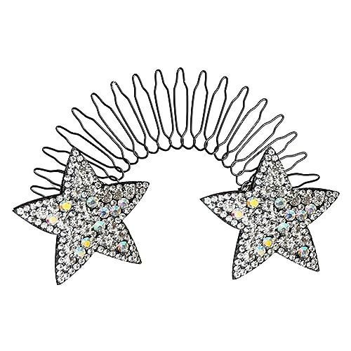 Invisible Star Haarspange, Dehnbare Unsichtbare Haarspangen, U Form Haar Finishing Fixer Kamm, Dehnbare Haarnadel, Niedliche Unsichtbare Haarhalter, Haarstyling-Werkzeuge Für Mädchen von LQQDREX