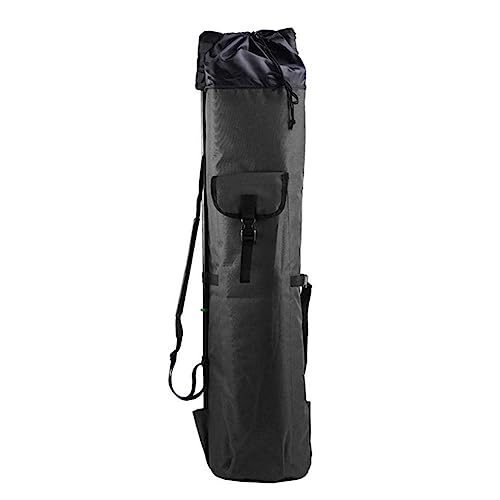 LQQDREX Angeln Rucksack für Männer Multifunktionale Angelrute Aufbewahrungstasche Wasserdicht Faltbare Hand Tragen Schulter Fishin O6B5 Angeltasche, Schwarz , 14.57*9.84*1.57 inches von LQQDREX