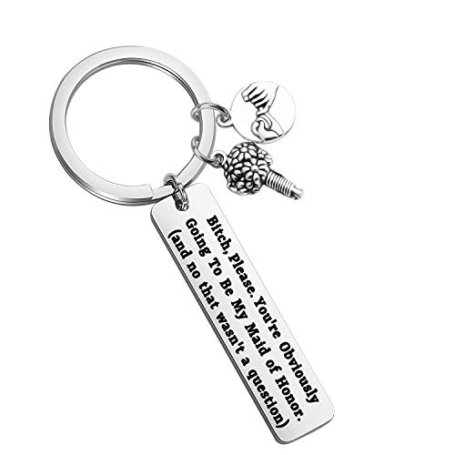 LQRI Maid of Honor Proposal Gift You're Obviously Going to Be My Maid of Honor Keychain Wedding Gift for Brides es Bride Bridesmaid Jewelry, M, Edelstahl, keine Angabe LQRI Maid of Honor Proposal Gift You're Obviously Going to Be My Maid of Honor Keychain Wedding Gift for Brides es Bride Bridesmaid Jewelry, M, Edelstahl, keine Angabe von LQRI