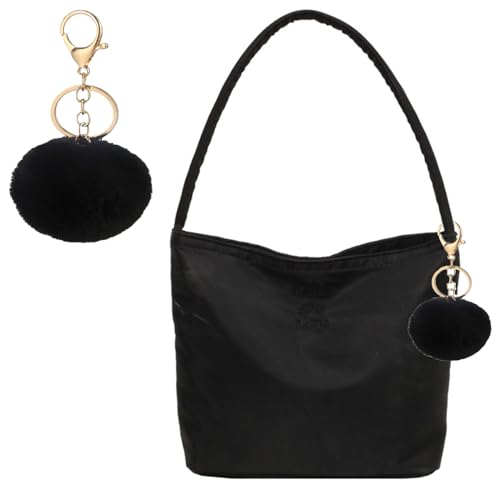 LQSCJS Umhängetasche Damen Handtasche, Umhängetasche Tasche, y2k Shoulder Bag, 90er Jahre Umhängetasche Damen, Handtasche Vintage für Frauen Dating Reisen Party Einkaufe (Schwarz-4) von LQSCJS