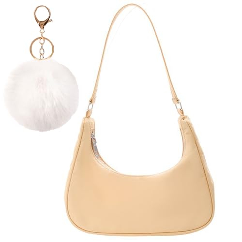 LQSCJS Umhängetasche Damen Handtasche, Umhängetasche Tasche, y2k Shoulder Bag, 90er Jahre Umhängetasche Damen, Handtasche Vintage für Frauen Dating Reisen Party Einkaufe, Gelb von LQSCJS