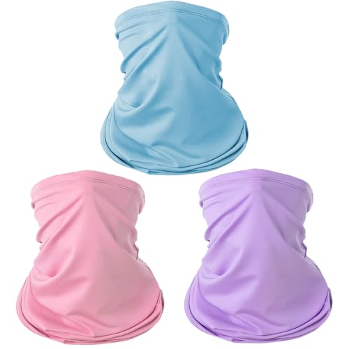 LQTSLFM Multifunktionstuch Schlauchschal, 3 Stück Multifunktionstuch,Bandana Halstuch Herren Damen,Elastisch Winddicht Atmungsaktiv für Motorrad, Wandern, Radfahren und Laufen von LQTSLFM