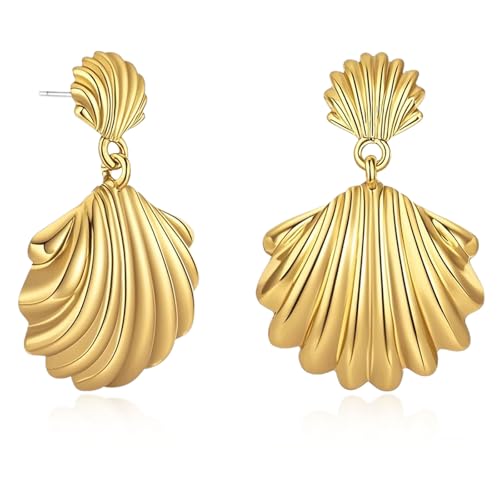 Ohrringe Gold,Muschel Ohrringe,Gold earrings For Women,Mode Schmuck Geschenk für Damen Ohrringe Gold,Muschel Ohrringe,Gold earrings For Women,Mode Schmuck Geschenk für Damen von LQTSLFM