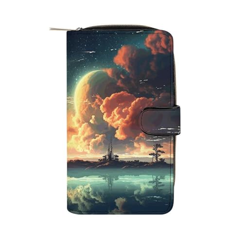 LQWOK Geldbörse, Anime-bedruckte Geldbörse, Reise-Geldbörse, strapazierfähige Geldbörse, tragbare Geldbörse, Universalgeldbörse, Ledergeldbörse, Anime, 19,7 x 11 x 3,5 cm, modern, Anime, von LQWOK