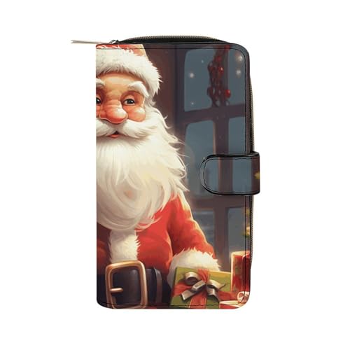 LQWOK Geldbörse, hochauflösende, bedruckte Brieftasche, Reise-Brieftasche, strapazierfähige Geldbörse, tragbare Brieftasche, Universalgeldbörse, Ledergeldbörse, hochauflösend, 19,7 x 11 x 3,5 cm, von LQWOK