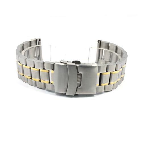 LQXHZ 18 20 22 24 26 mm Uhrenarmband aus Edelstahl, Arc End, Armband aus Stahl, Faltschließe, Herren, Ersatzarmband, 18MM_ARC END, Achat von LQXHZ