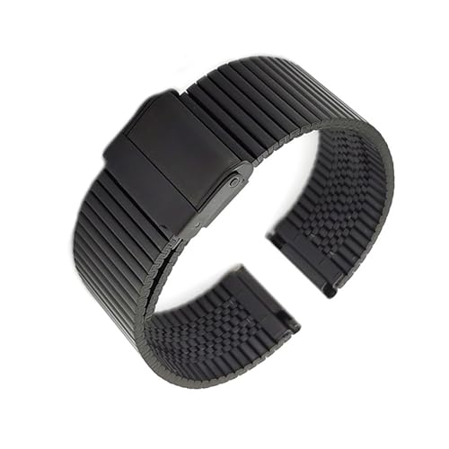 LQXHZ 20 mm 22 mm Edelstahl-Uhrenarmband für Herren und Damen, Metall, Schnellverschluss, Smartwatch-Zubehör, kompatibel mit Samsung, kompatibel mit Huawei, 22 mm, Achat von LQXHZ