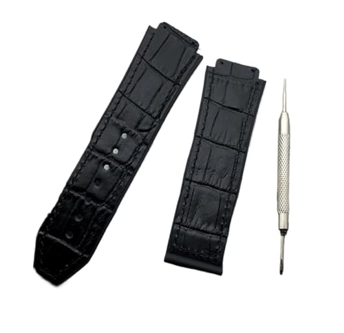 LQXHZ 25 mm x 19 mm Leder Gummi Silikon Armband Schnalle Schmetterling kompatibel mit Bullauge Strap, With silver buckle, Achat von LQXHZ