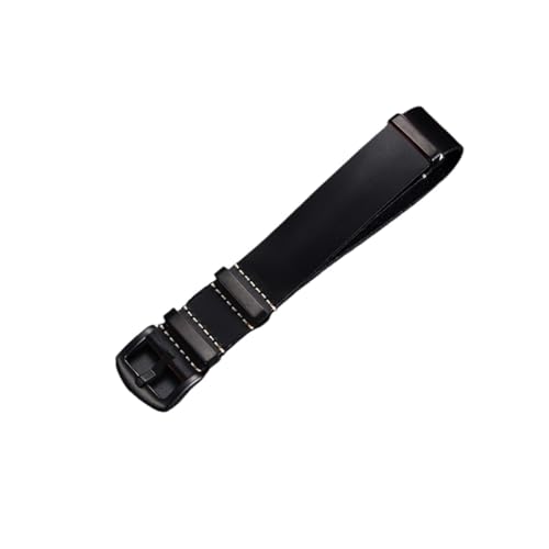 LQXHZ Echtes Lederarmband, 18 mm, 20 mm, 22 mm, 24 mm, Rindsleder, handgefertigt, Retro-Armbänder, 18 mm, Achat von LQXHZ