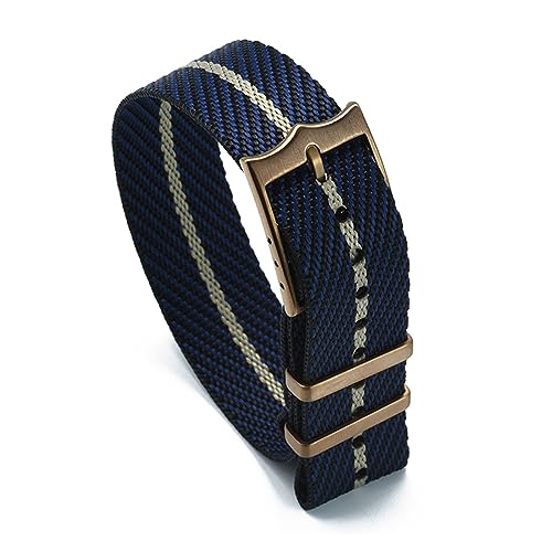 LQXHZ Gestreifte Nylon-Armbänder In Premium-Qualität, Kompatibel Mit Tudor-Uhrenarmband, 20 Mm, 22 Mm, Beweglichem Armband (Color : Copper-Hot style1, Size : 20mm) von LQXHZ