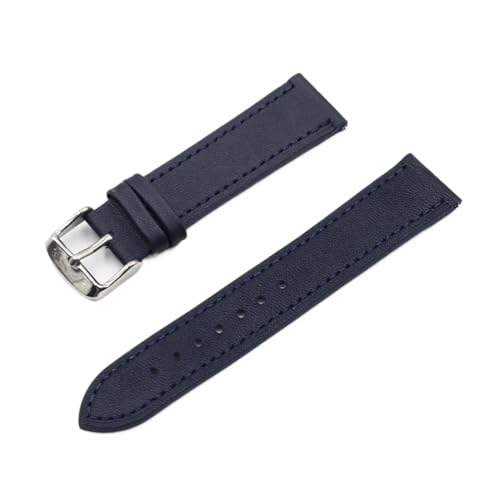 LQXHZ Leder-Uhrenarmband, 18, 19, 20, 22 mm, Grau, Blau, Braun, Herren-Ersatzband, Zubehör, 18 mm von LQXHZ