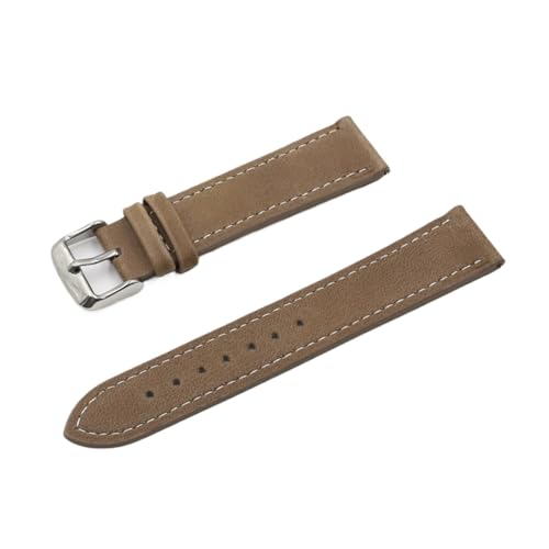 LQXHZ Leder-Uhrenarmband, 18, 19, 20, 22 mm, Grau, Blau, Braun, Herren-Ersatzband, Zubehör, 19 mm von LQXHZ