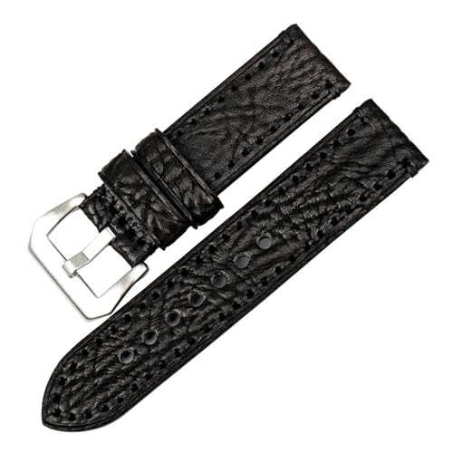 LQXHZ Neues Uhrenzubehör 20 22 24 26 Mm Italienisches Rindsleder-Uhrenarmband, Braunes Uhrenarmband, Kompatibel Mit Fossil-Uhrenarmband (Color : Black S, Size : 22mm) von LQXHZ