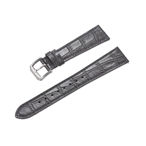 LQXHZ Schnellverschluss, Klassisches Bambus-Lederarmband, Neue Lederarmbänder For Herren Und Damen, 16 Mm, 18 Mm, 19 Mm, 20 Mm, 21 Mm, 22 Mm(Gray,18mm) von LQXHZ
