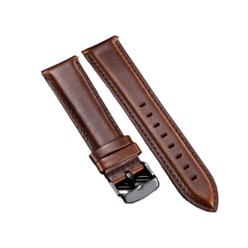 LQXHZ Schnellverschluss-Armbänder für Herren und Damen, echtes Leder, 18 mm, 20 mm, 22 mm, Smartwatch-Uhrenzubehör, 18 mm, Achat von LQXHZ