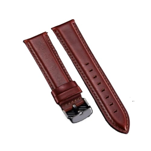 LQXHZ Schnellverschluss-Armbänder für Herren und Damen, echtes Leder, 18 mm, 20 mm, 22 mm, Smartwatch-Uhrenzubehör, 20 mm, Achat von LQXHZ