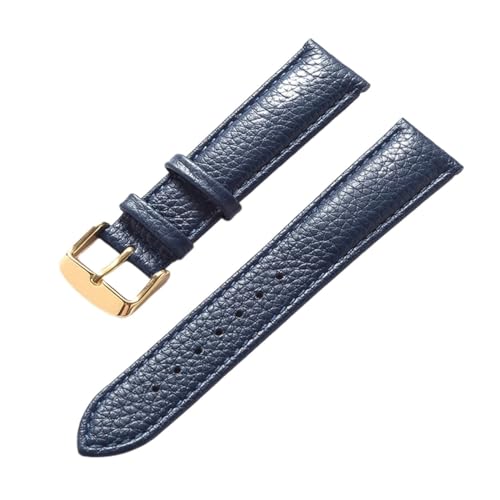 LQXHZ Uhrenarmband aus weichem Leder mit Litschi-Muster, für Herren und Damen, 16 mm, 18 mm, 20 mm, 22 mm, 14 mm, Achat von LQXHZ