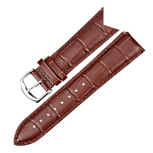 LQXHZ Uhrenzubehör, Uhrenarmband, Gürtel, weiches Echtleder, Uhrenarmband, 16, 18, 20, 22, 24 mm, 21 mm, Achat von LQXHZ