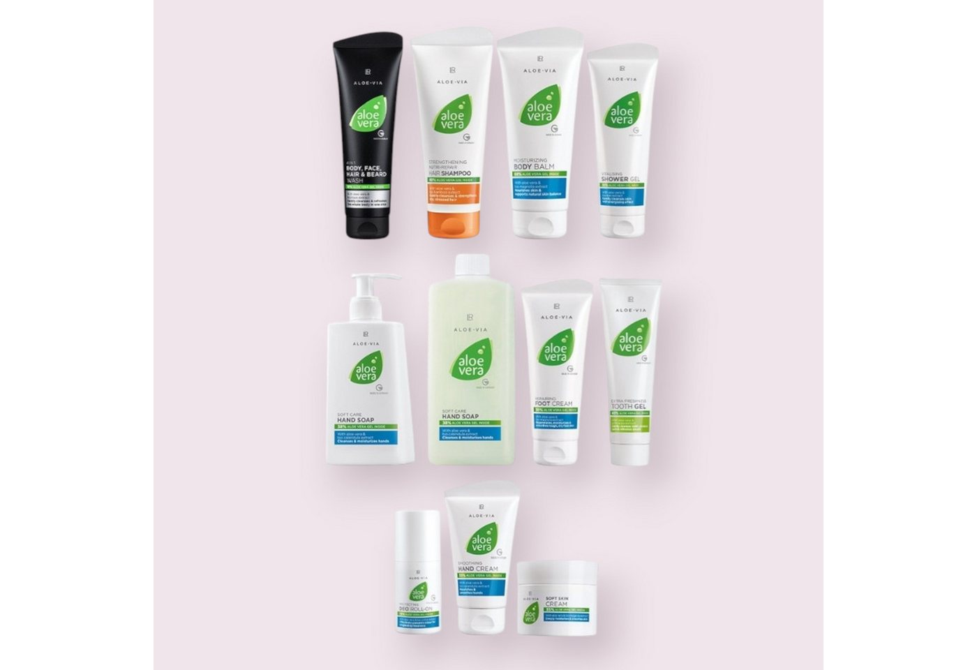LR Hautpflege-Set Aloe Vera Badezimmer Set, 11-tlg. von LR