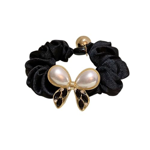 Haargummis,Scrunchies, Haarschmuck, Haargummi, französisches Strass-Perlen-Haarseil, Kopfschmuck for Frauen von LRFNKCT