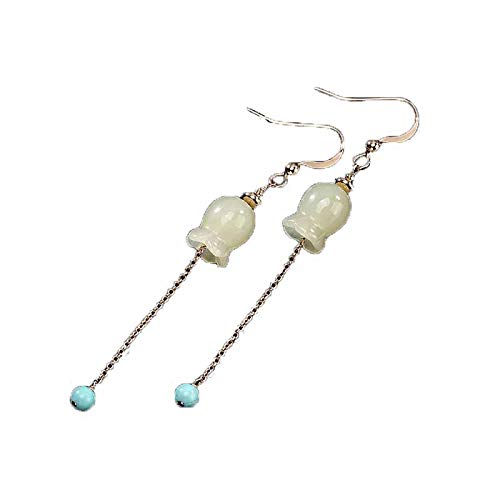 ohrringe, Natürliche Hetian Jade Hochwertige Damen Ohrringe von LRFNKCT