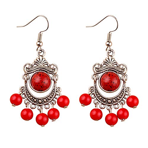 ohrringe, Rote Ohrringe im ethnischen Stil for Frauen von LRFNKCT