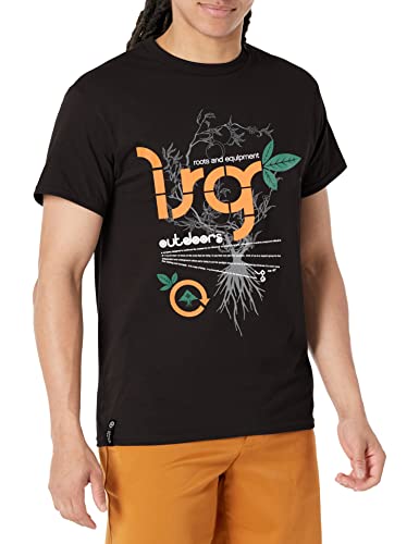 LRG Herren Landschaft Baum Logo T-Shirt, Schwarz, Mittel von LRG