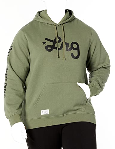 LRG Herren Lifted Research Group Logo Hooded Sweatshirt, Military Green, X-Large von LRG