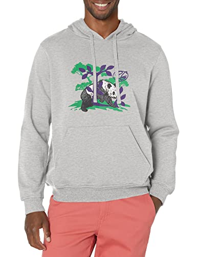 LRG Herren Lifted Research Group Logo Hooded Sweatshirt Kapuzenpullover, Panda Grau, X-Large von LRG