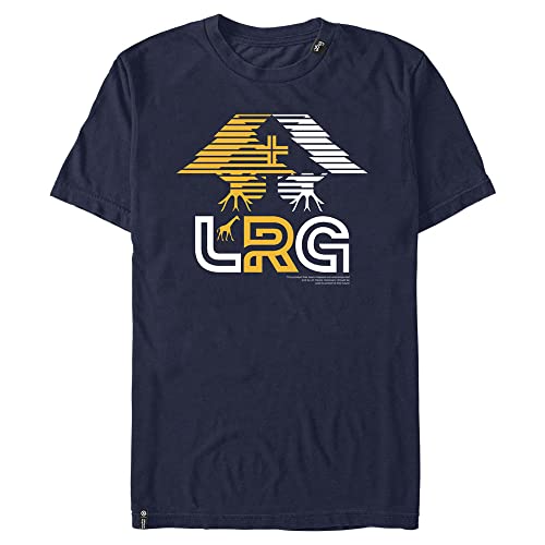 LRG Herren Lifted Research Group Three Tree Young, kurzärmelig T-Shirt, Marineblau, Mittel von LRG