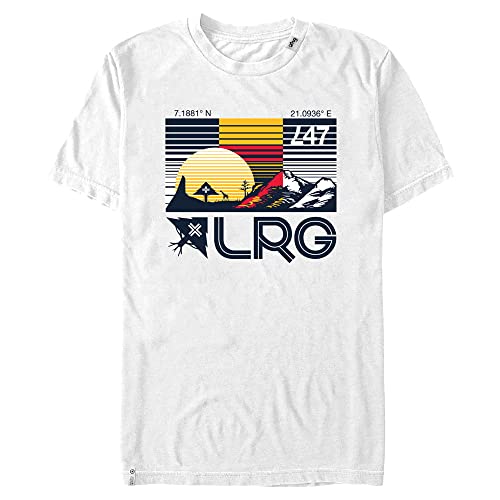 LRG Herren Motherland Sunset T-Shirt, Weiß, Groß von LRG