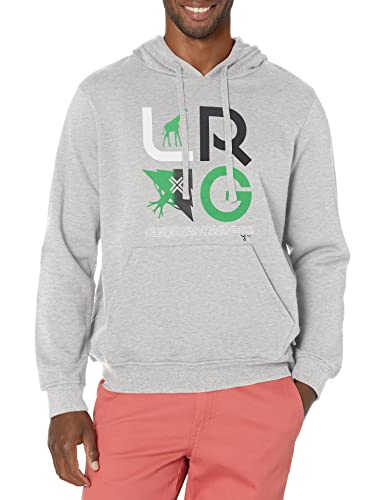 LRG Herren Slogan Stacked Icons Pullover Hoodie Kapuzenpullover, Gestapelt Heather Grey, X-Large von LRG