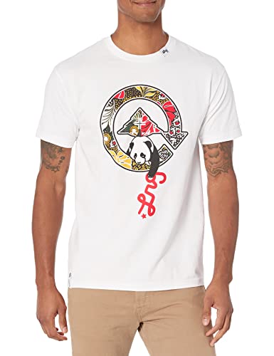 LRG Herren Tropic Grab-1, kurzärmeliges T-Shirt, Panda, weiß, L von LRG