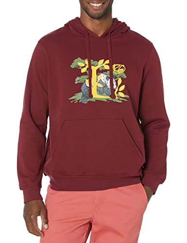 LRG Men's Panda Scout L Burgundy Long Sleeve Pullover Hoodie XL von LRG