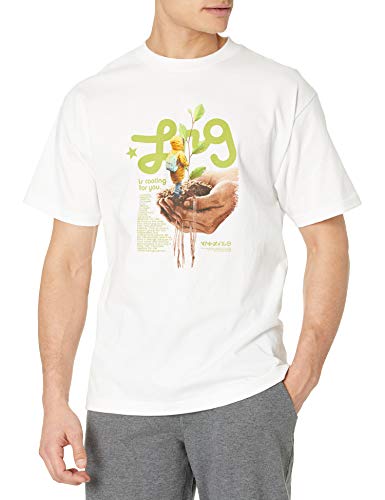 LRG Men's Spring 21 Graphic Designed Logo T-Shirt, Rooting White, 2X von LRG