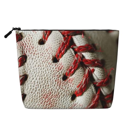 Kosmetiktasche mit Baseball-Spitze, bedruckt, Reise-Make-up-Tasche, Leinenimitat, wasserdicht, Kosmetiktasche für Damen, Schwarz , Einheitsgröße, Kosmetiktasche Kosmetiktasche mit Baseball-Spitze, bedruckt, Reise-Make-up-Tasche, Leinenimitat, wasserdicht, Kosmetiktasche für Damen, Schwarz , Einheitsgröße, Kosmetiktasche von LRHCNZDCP