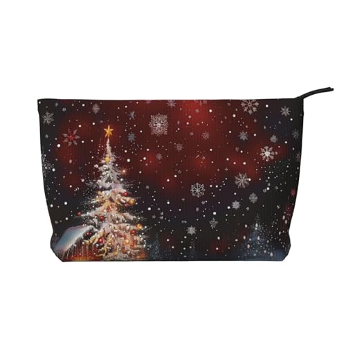 Kosmetiktasche mit Weihnachtsmotiv, Kordsamt, Reise-Kosmetiktasche, Kulturbeutel, Organizer für Damen, Mutter, Mädchen, Weihnachten, Einheitsgröße, Kulturbeutel von LRHCNZDCP