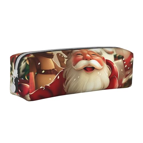 LRHCNZDCP Federmäppchen mit Aufdruck "Merry Christmas", niedliches Federmäppchen mit Reißverschluss, für Schule und Büro, weiß, Einheitsgröße, Schulranzen LRHCNZDCP Federmäppchen mit Aufdruck "Merry Christmas", niedliches Federmäppchen mit Reißverschluss, für Schule und Büro, weiß, Einheitsgröße, Schulranzen von LRHCNZDCP