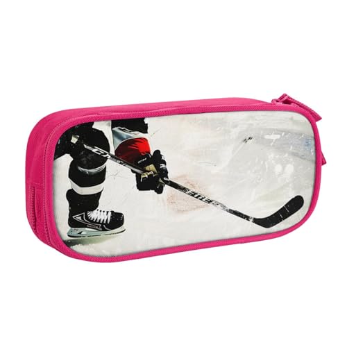 LRHCNZDCP Federmäppchen mit Eishockey-Kunstdruck, niedliches Federmäppchen, Stiftebox für Schule, Büro, Schwarz, rose, Einheitsgröße, Schulranzen LRHCNZDCP Federmäppchen mit Eishockey-Kunstdruck, niedliches Federmäppchen, Stiftebox für Schule, Büro, Schwarz, rose, Einheitsgröße, Schulranzen von LRHCNZDCP