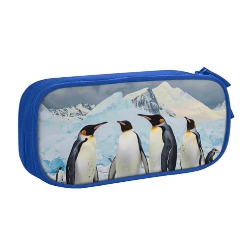 LRHCNZDCP Niedliches Federmäppchen, Pinguine auf dem Eisberg, bedrucktes Federmäppchen, Federmäppchen, Make-up-Tasche für Reisen, Schule, Büro, Schwarz, blau, Einheitsgröße, Schulranzen LRHCNZDCP Niedliches Federmäppchen, Pinguine auf dem Eisberg, bedrucktes Federmäppchen, Federmäppchen, Make-up-Tasche für Reisen, Schule, Büro, Schwarz, blau, Einheitsgröße, Schulranzen von LRHCNZDCP
