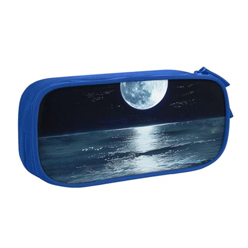 LRHCNZDCP Vollmond in Nacht bedrucktes Federmäppchen, niedliches Federmäppchen, Stiftebox, Stiftetasche für Schule, Büro, Schwarz, blau, Einheitsgröße, Schulranzen LRHCNZDCP Vollmond in Nacht bedrucktes Federmäppchen, niedliches Federmäppchen, Stiftebox, Stiftetasche für Schule, Büro, Schwarz, blau, Einheitsgröße, Schulranzen von LRHCNZDCP
