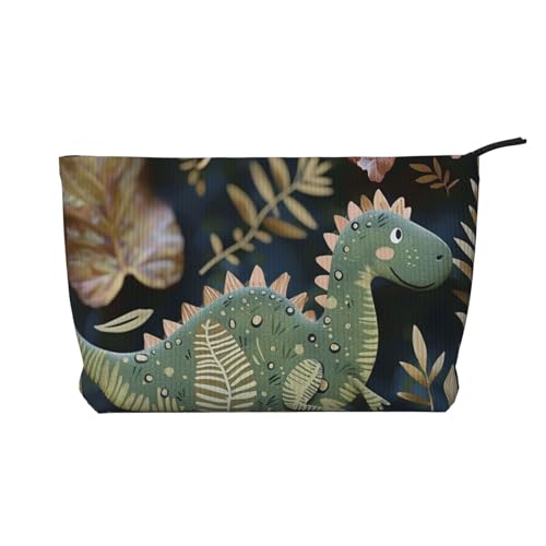 Make-up-Tasche mit Bauernhof-Hühner-Motiv, aus Kordsamt, Reise-Kosmetiktasche, Kulturbeutel, Organizer für Damen, Mutter und Mädchen, Niedlicher Dinosaurier, Einheitsgröße, Kulturbeutel Make-up-Tasche mit Bauernhof-Hühner-Motiv, aus Kordsamt, Reise-Kosmetiktasche, Kulturbeutel, Organizer für Damen, Mutter und Mädchen, Niedlicher Dinosaurier, Einheitsgröße, Kulturbeutel von LRHCNZDCP